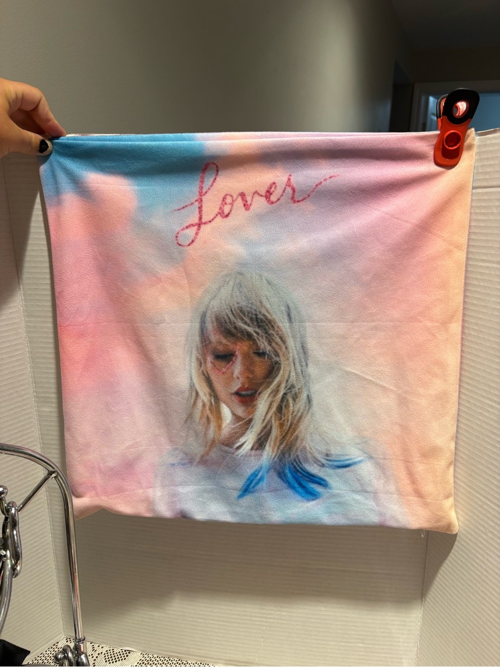 Set of 2- Pastel 'Lover' Taylor Swift pillow cover